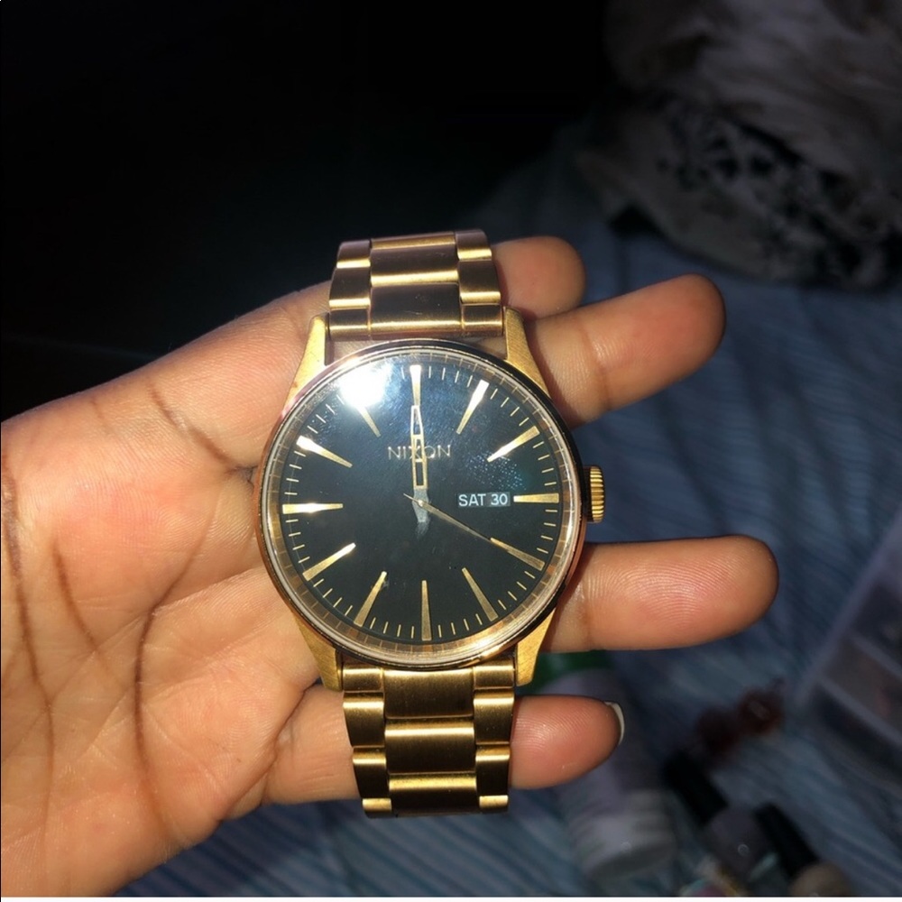 Nixon gold watch